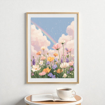Rainbow Meadow – Printable Poster