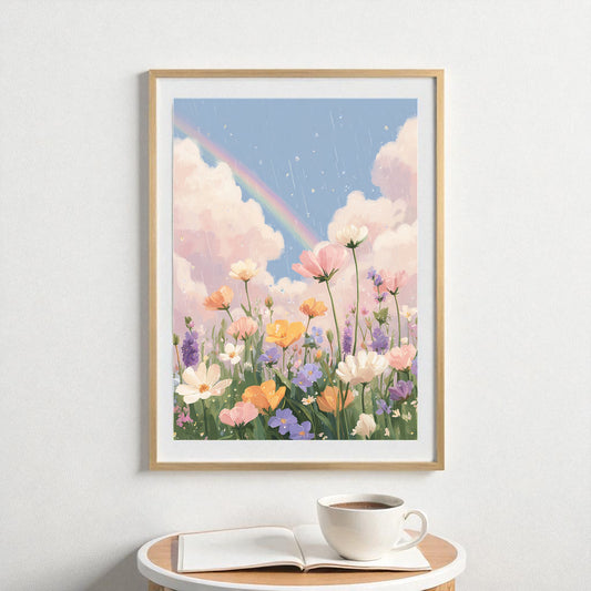 Rainbow Meadow – Printable Poster