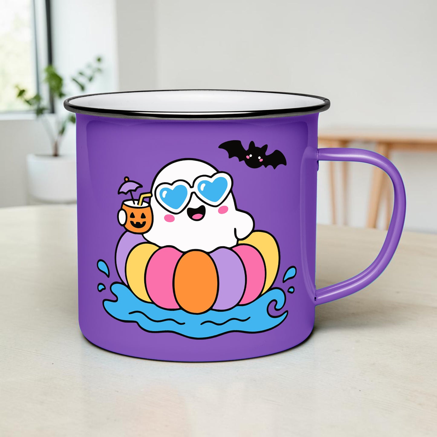 Floating Summerween Pool Ghost PNG SVG