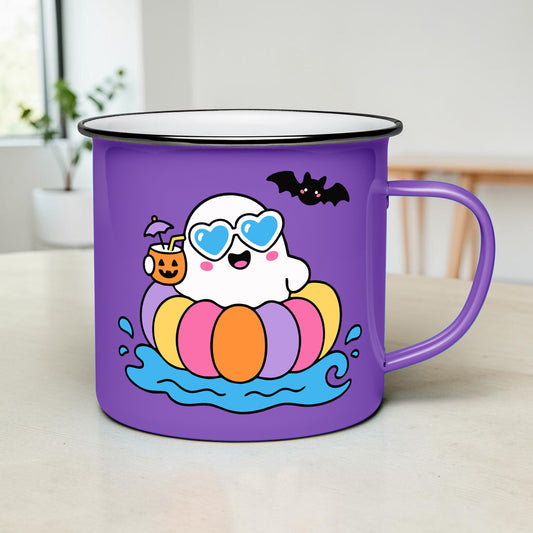 Floating Summerween Pool Ghost PNG SVG