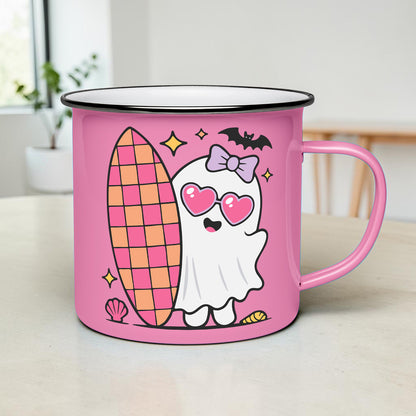 Summerween Cute Surfing Ghost PNG SVG