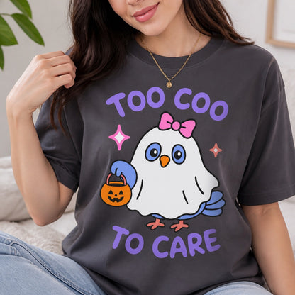 Halloween "Too Coo to Care" Pigeon PNG SVG