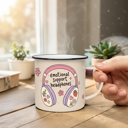 Emotional Support Headphones SVG PNG