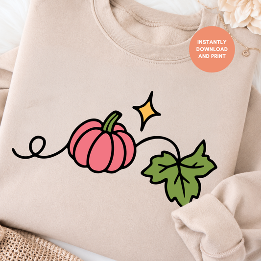 Cute Fall Pumpkin Clipart PNG & SVG | FREEBIE