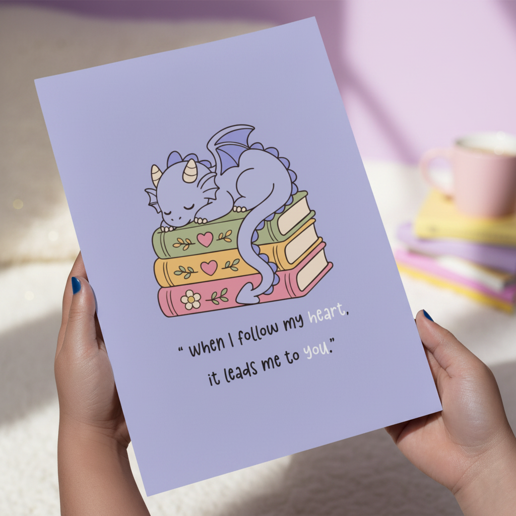 Cute Sleepy Dragon on Books SVG PNG