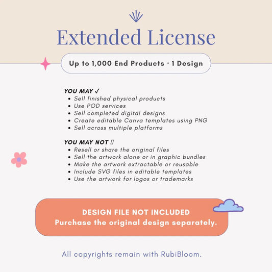 Extended Commercial License | 1 Design