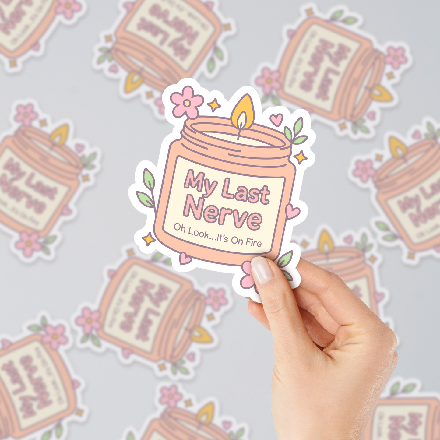 "My Last Nerve" funny cute Sticker