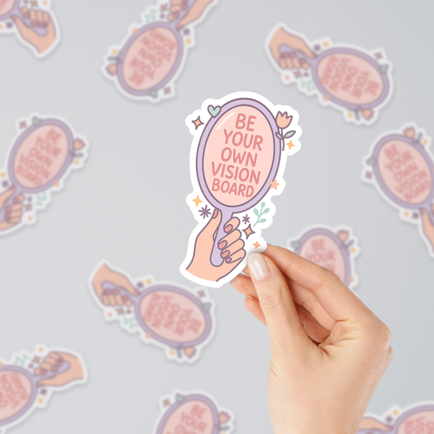 Inspirational Sticker - 'Be Your Own Vision Board' Quote