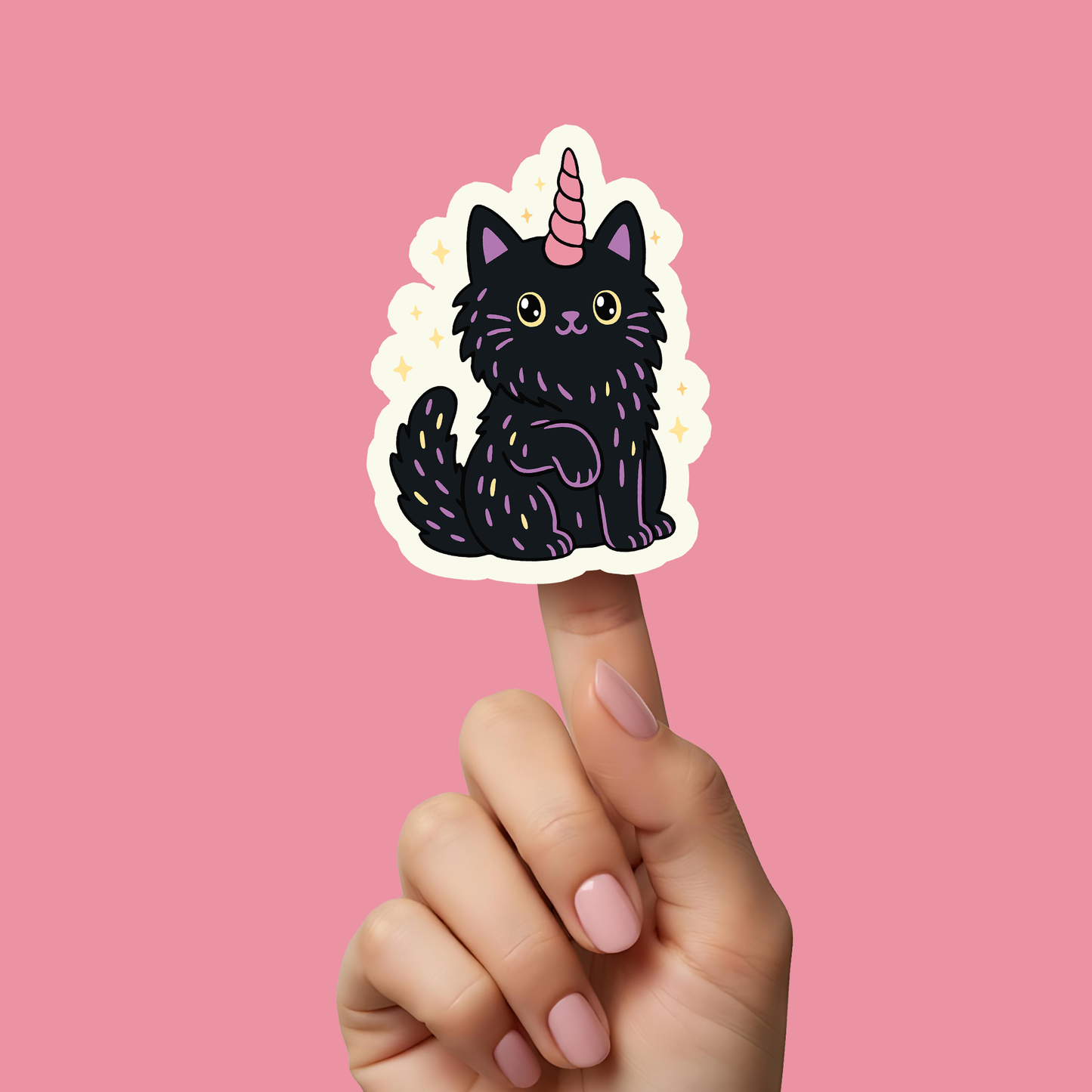 Spooky Kawaii Kittycorn PNG SVG