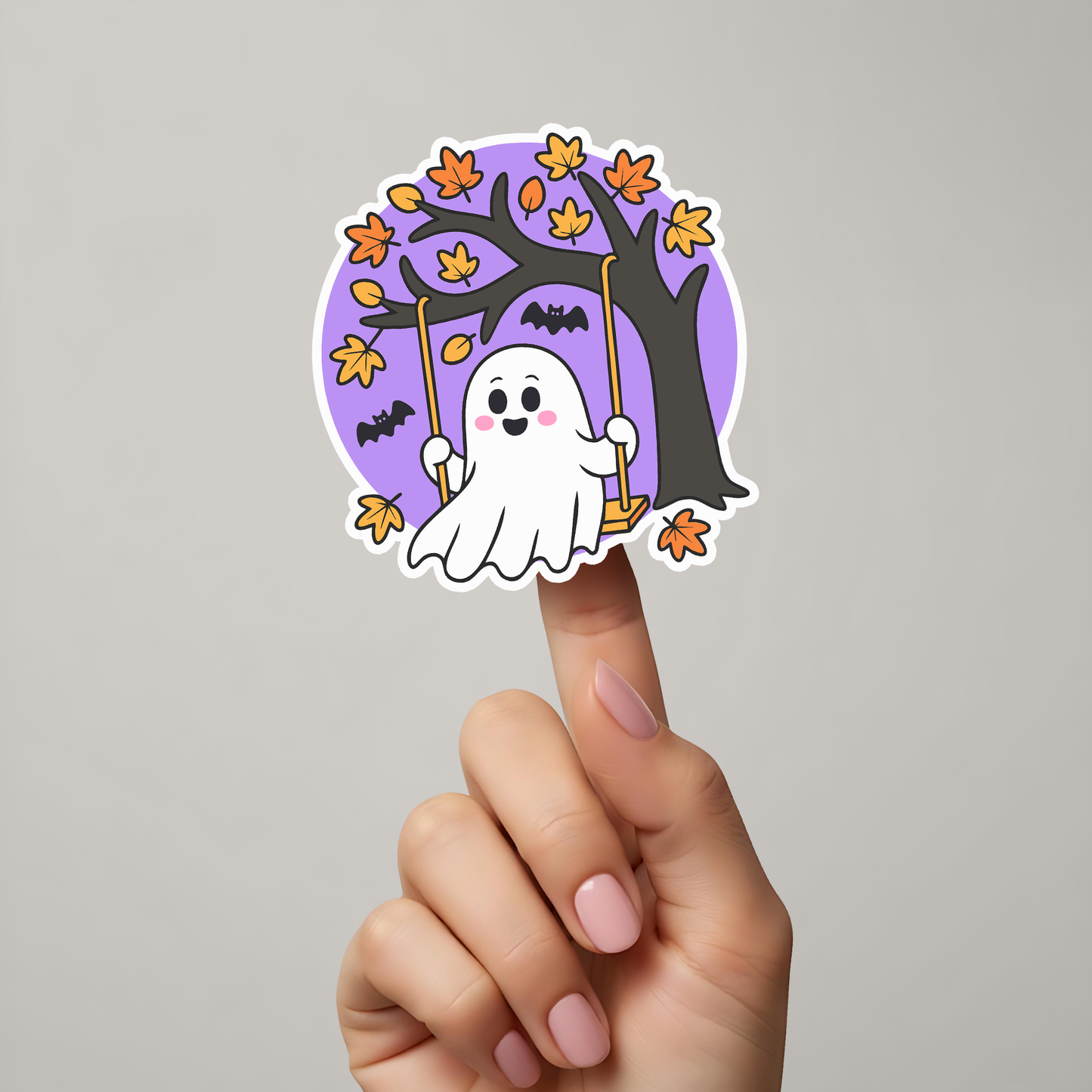 Cute Halloween "Hey Boo" Ghost PNG SVG