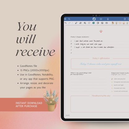 Dreamy Fall Stickers – GoodNotes + PNG Bundle