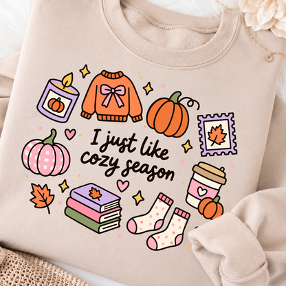 I Just Like Cozy Season PNG SVG