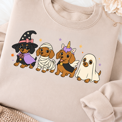 Cute Halloween Dachshund PNG SVG