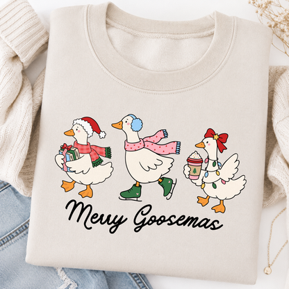 Merry Goosemas Trio SVG PNG