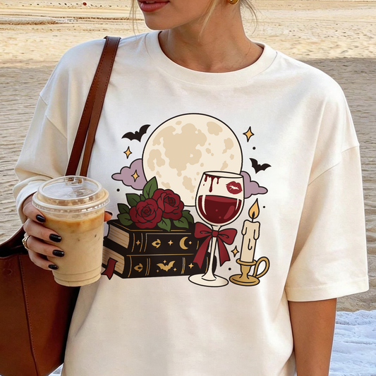 Vampire Book Lover SVG & PNG