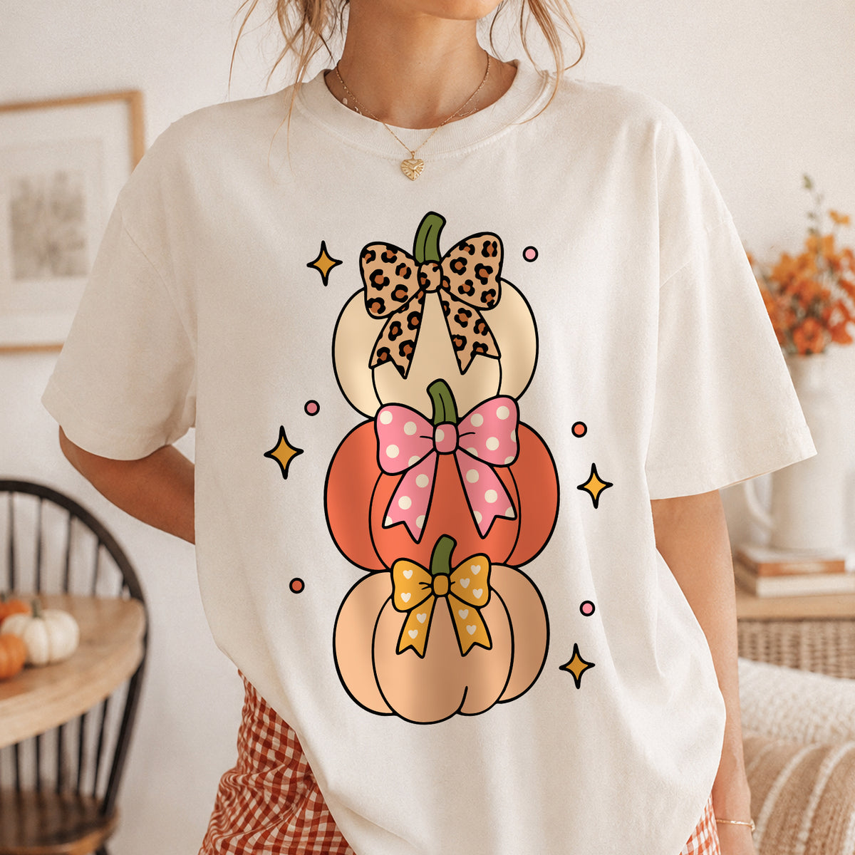 Coquette Pumpkin Stack PNG SVG
