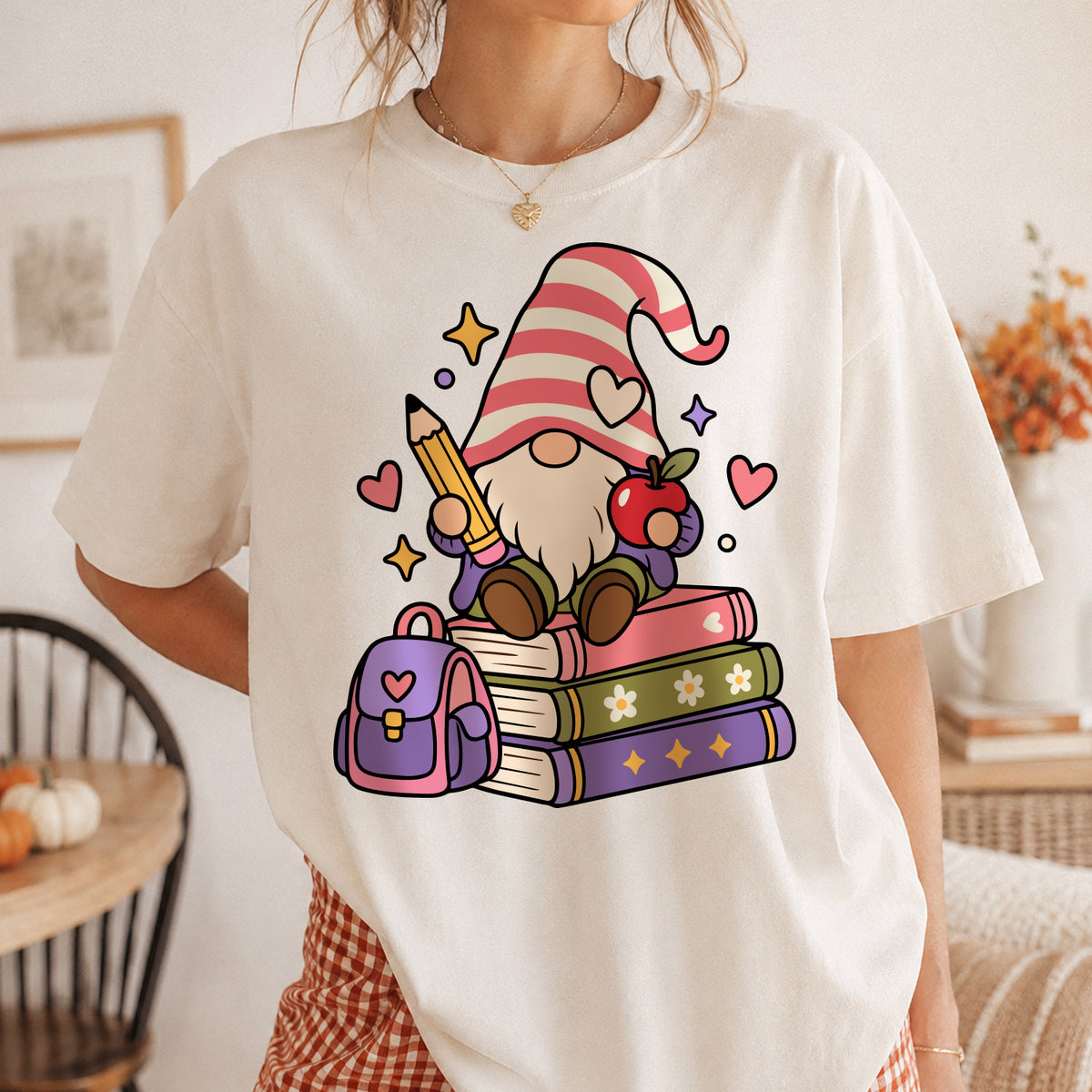 Cute Back to School Gnome PNG SVG
