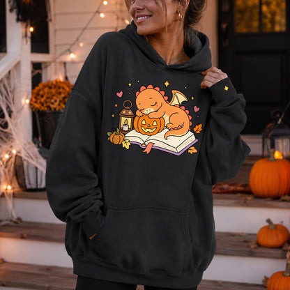Sleeping Pumpkin Bookish Dragon PNG SVG
