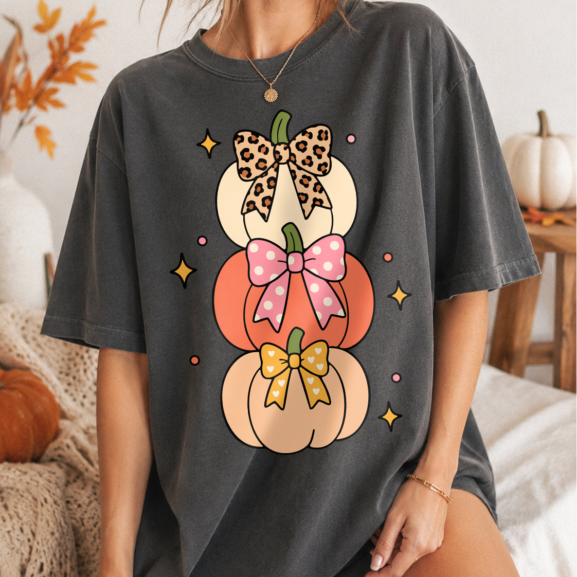 Coquette Pumpkin Stack PNG SVG