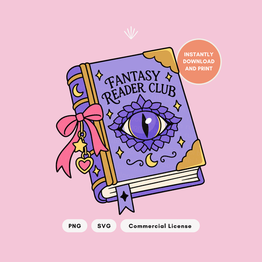 Fantasy Reader Club Dragon Eye SVG & PNG