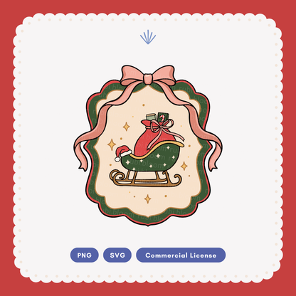 Santa’s Book Delivery SVG PNG