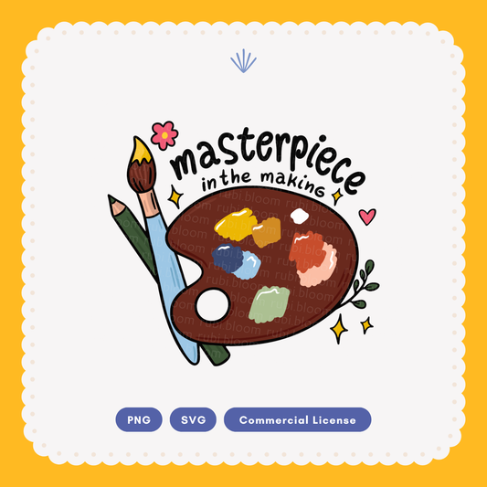 Masterpiece in the Making Artist SVG PNG