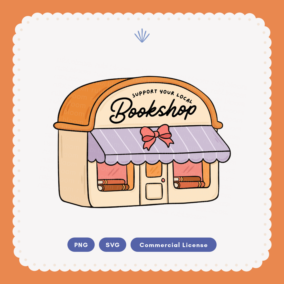The Little Local Bookshop SVG PNG