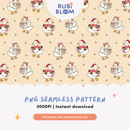 Merry Goosemas Reading Club Pattern