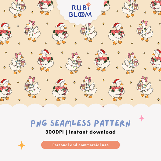 Merry Goosemas Reading Club Pattern