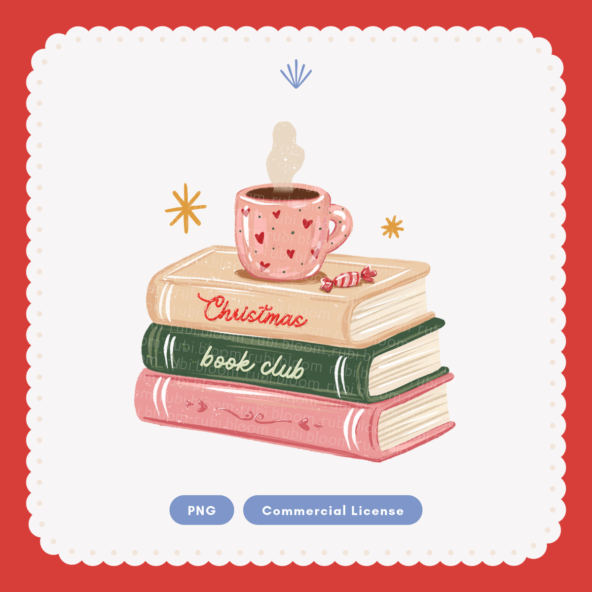 Christmas Book Club PNG