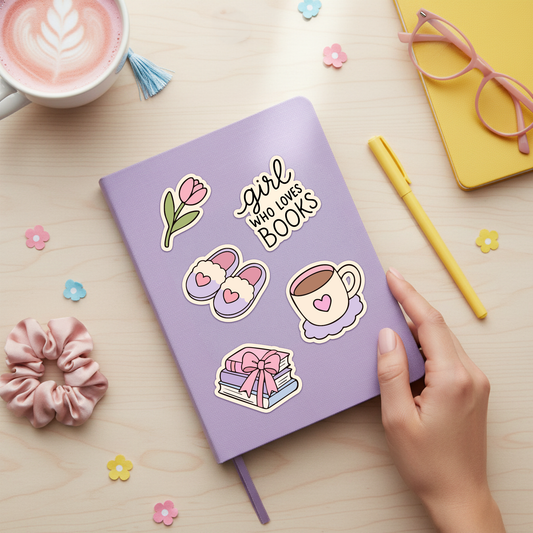 Girl Who Loves Books SVG PNG