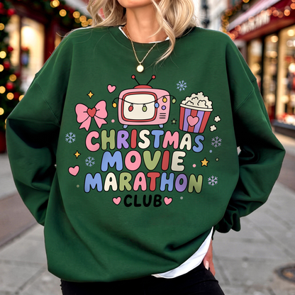 Christmas Movie Marathon Club PNG SVG