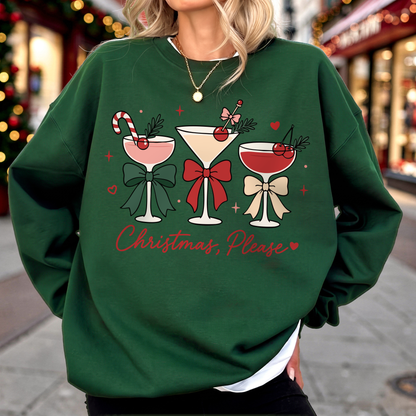 Martini Drinks "Christmas Please" PNG SVG