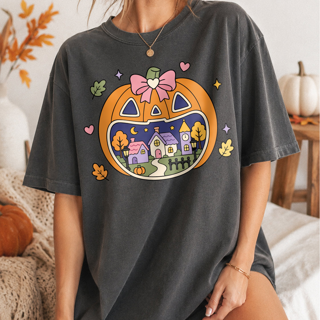 Halloween Village PNG SVG