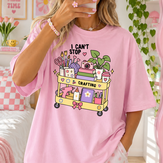 Crafty Girl Hobby Cart PNG SVG