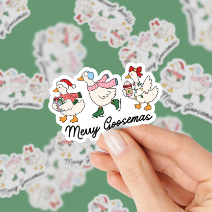 Merry Goosemas Trio SVG PNG