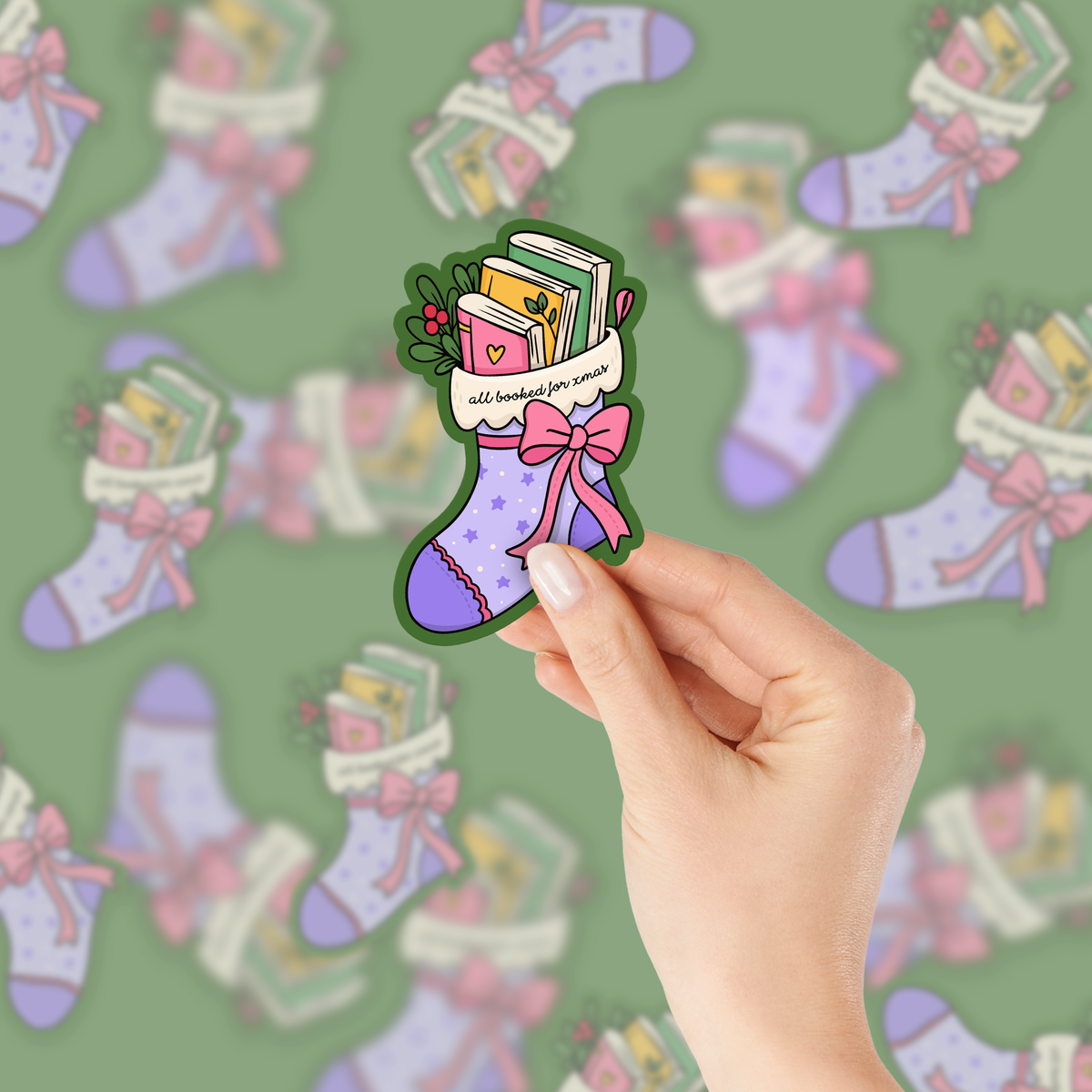 All Booked for Xmas SVG PNG