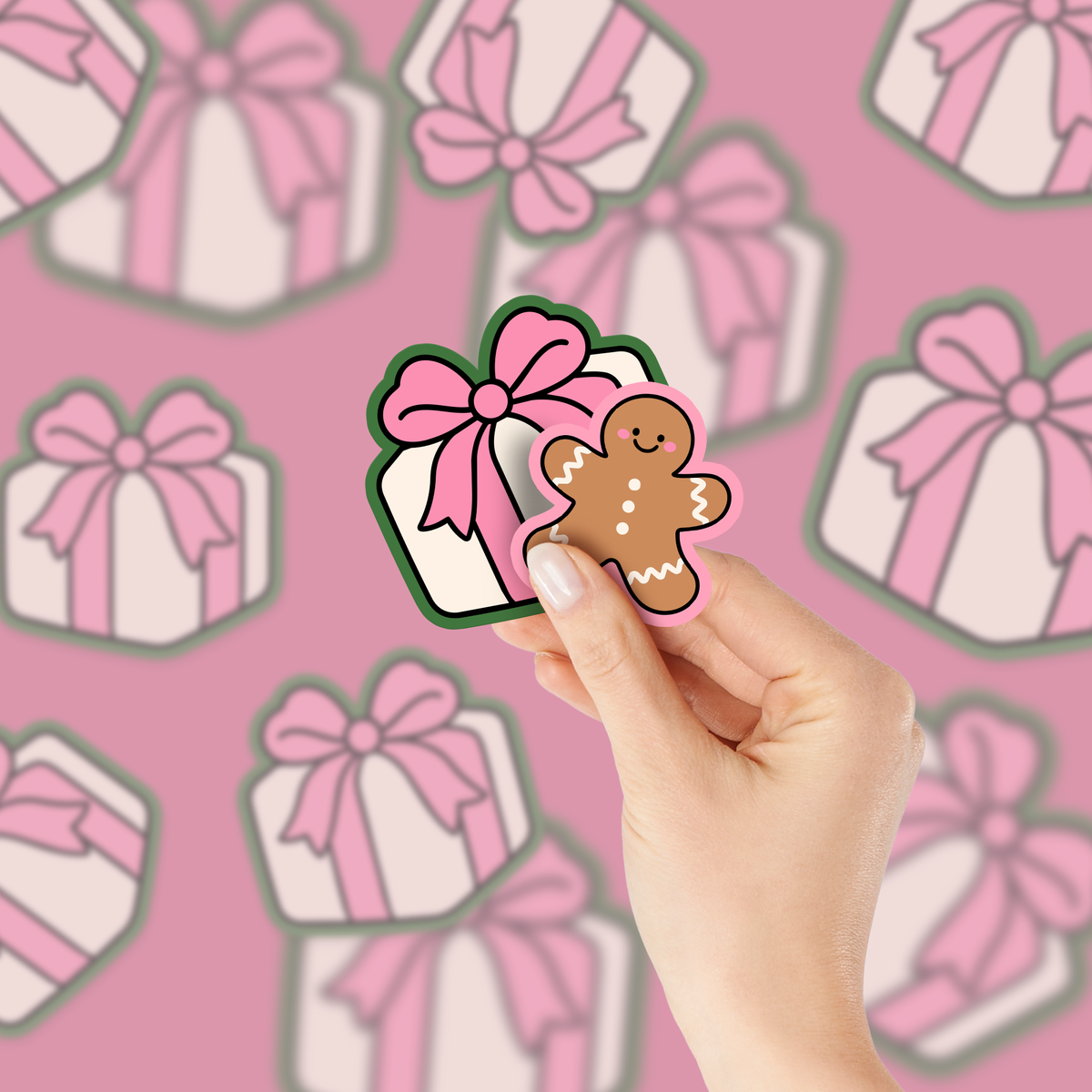 Pink Preppy Christmas Bundle SVG PNG