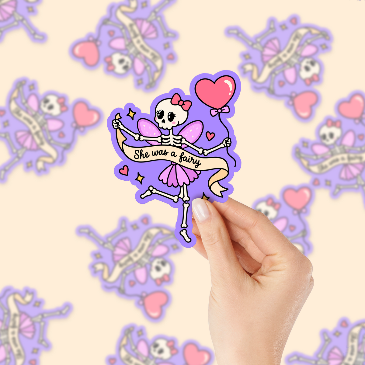 She Was a Fairy Skeleton SVG & PNG
