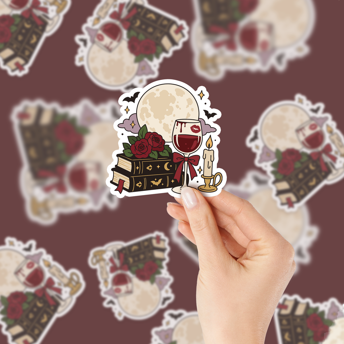 Vampire Book Lover SVG & PNG