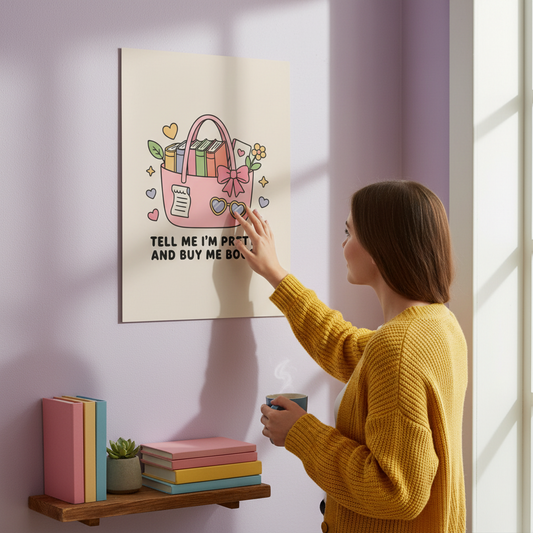Tell Me I’m Pretty and Buy Me Books SVG PNG