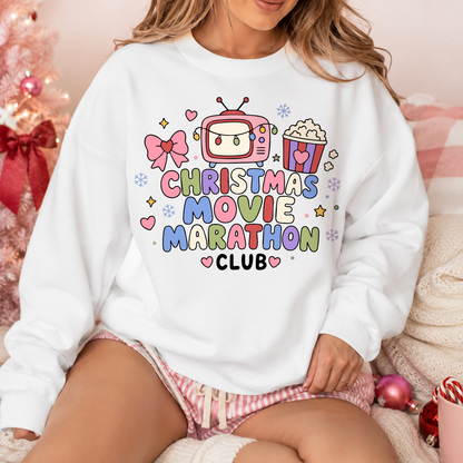 Christmas Movie Marathon Club PNG SVG